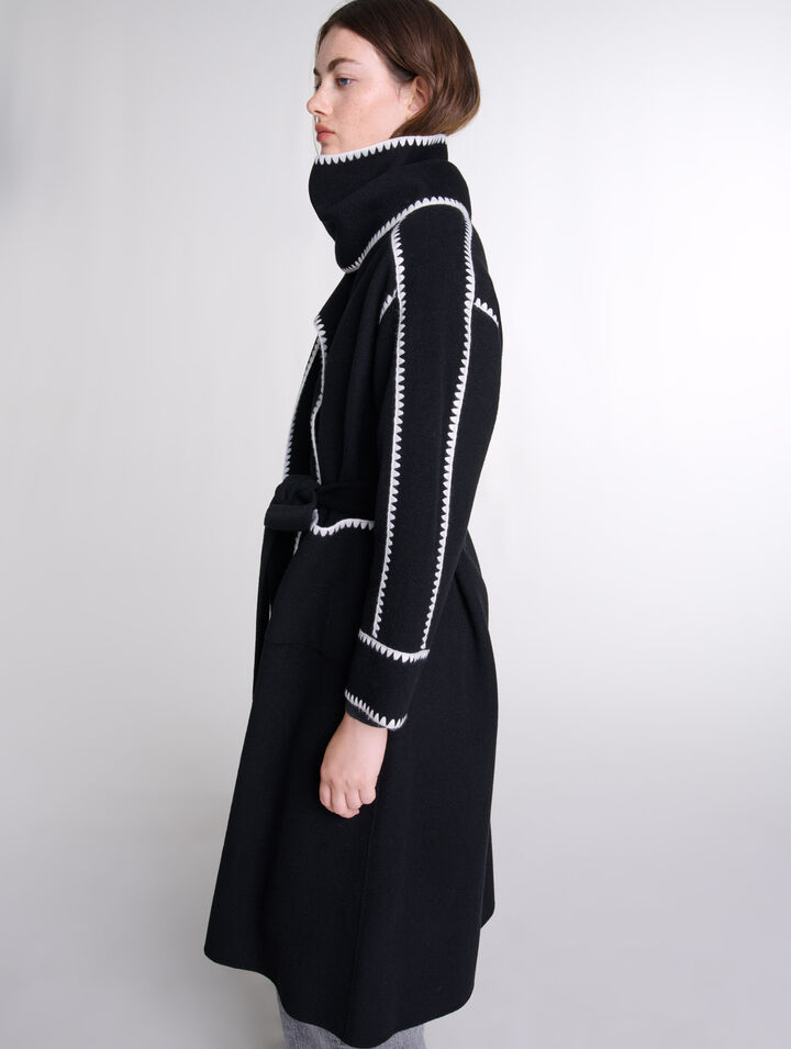 Cappotto bicolor double face