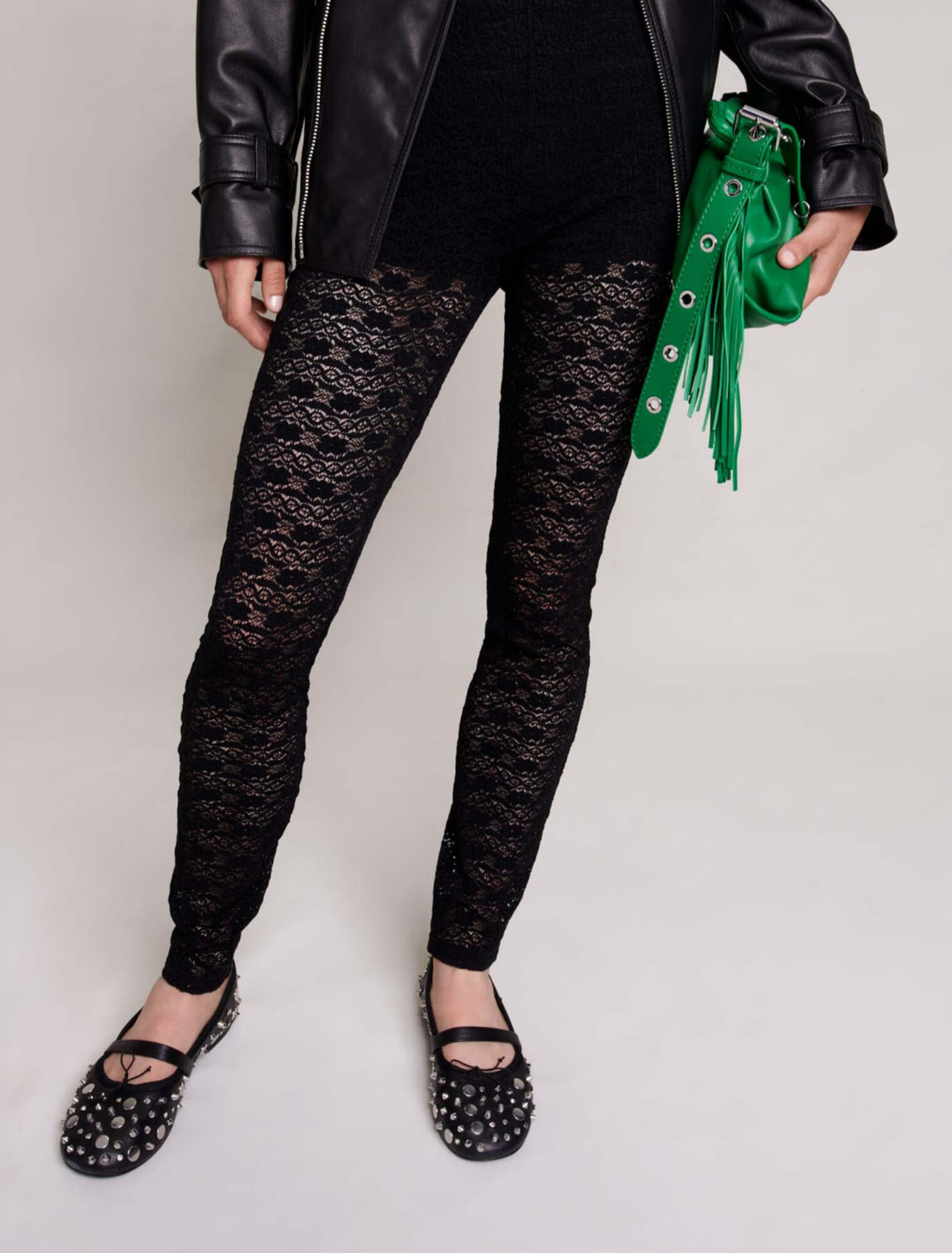 Leggings di pizzo