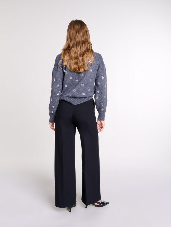 Pantaloni larghi con cintura