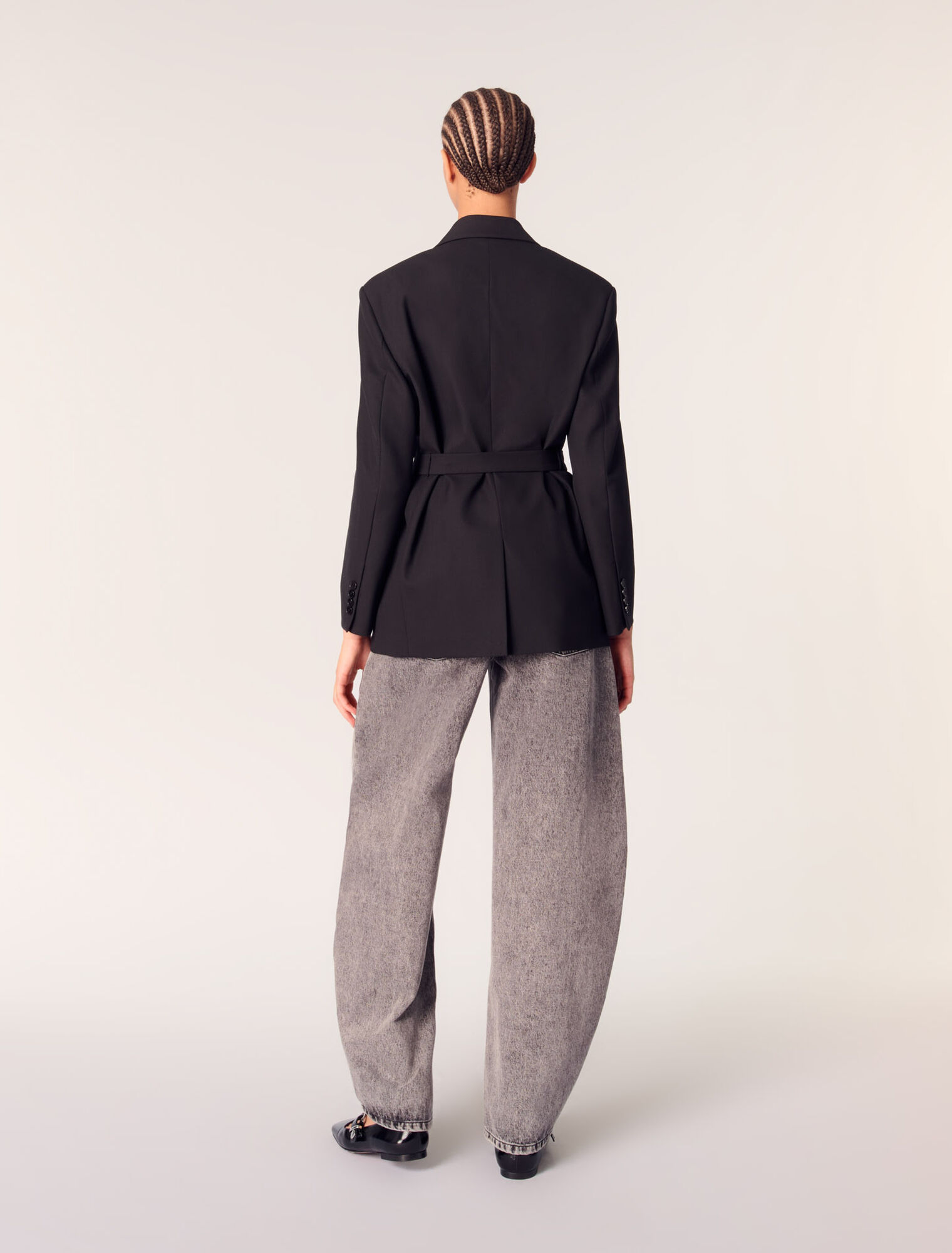 Giacca da tailleur con cintura
