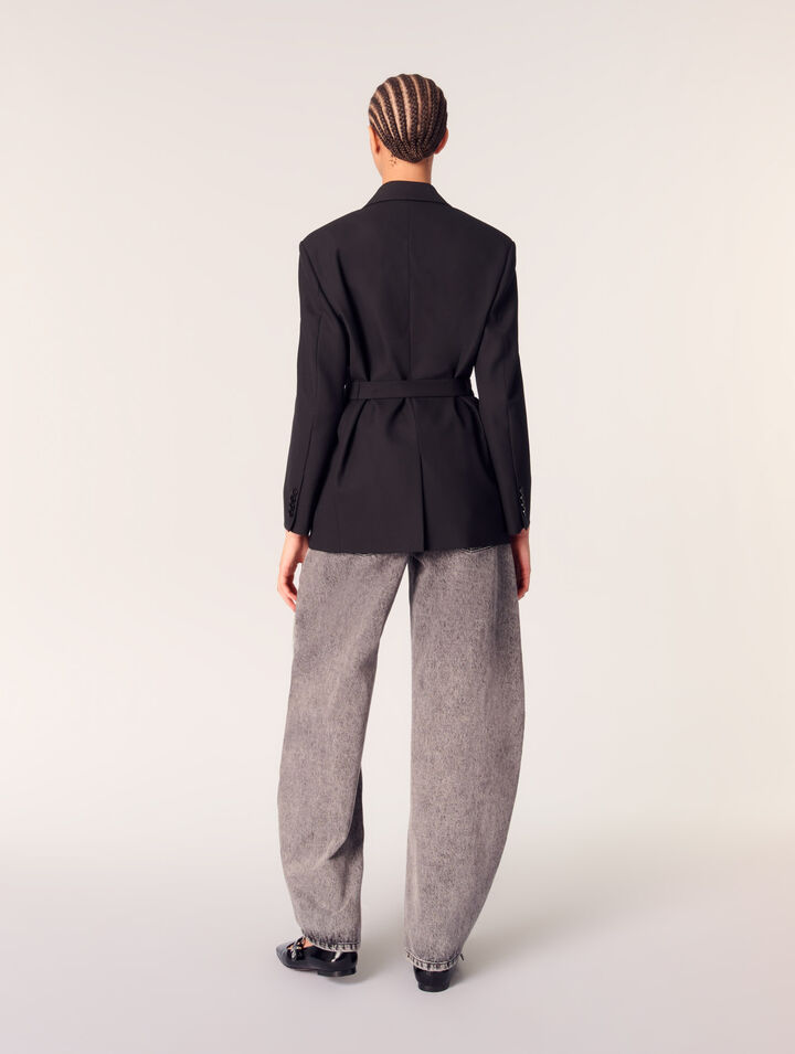 Giacca da tailleur con cintura