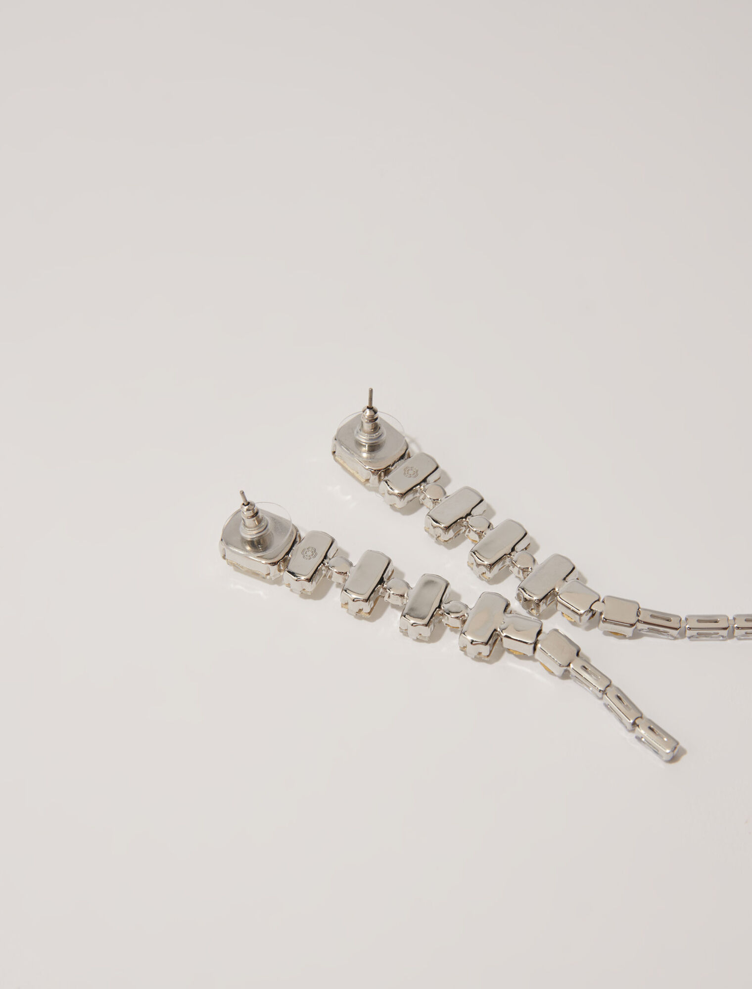 Orecchini con strass a cascata