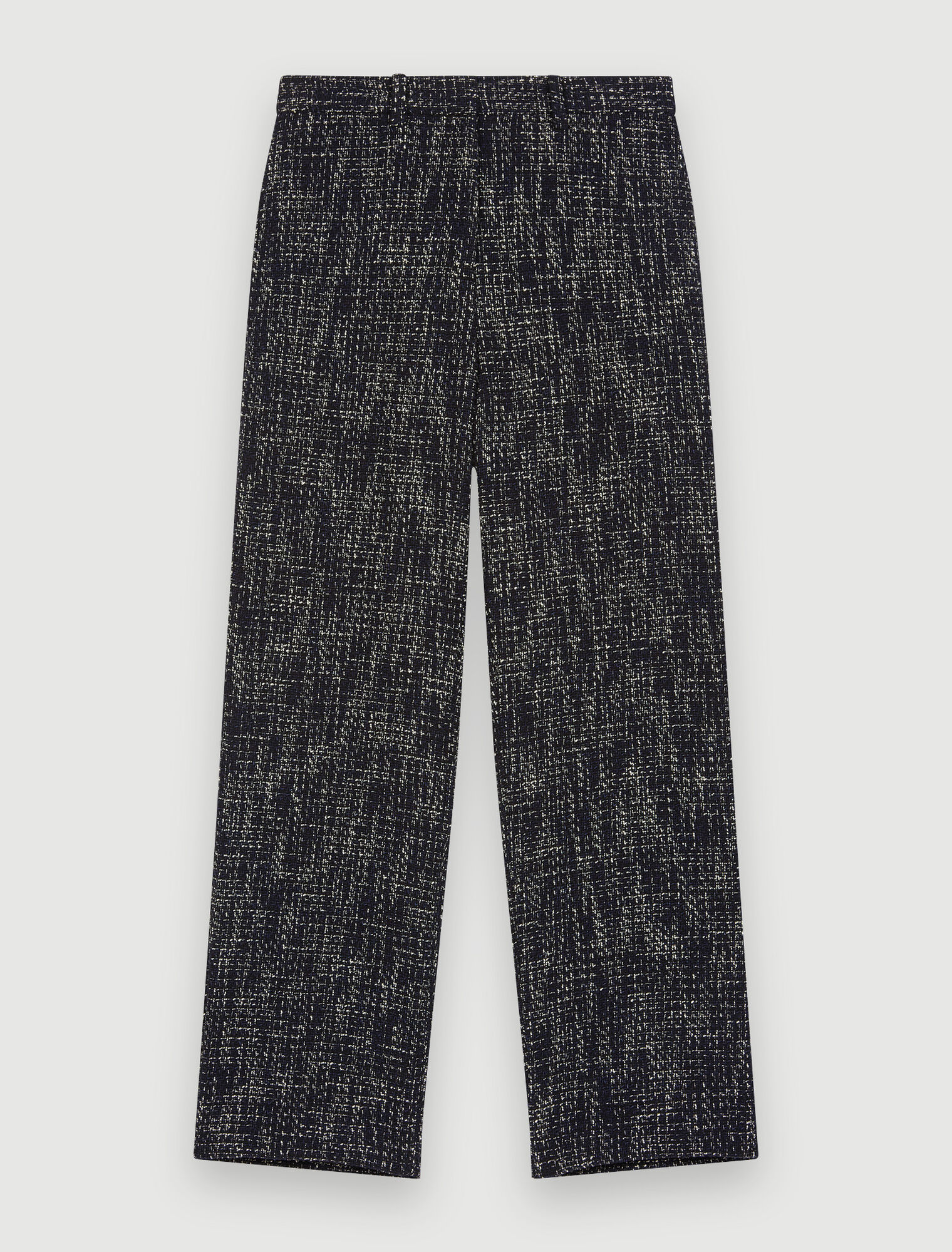 Pantaloni larghi stile tweed
