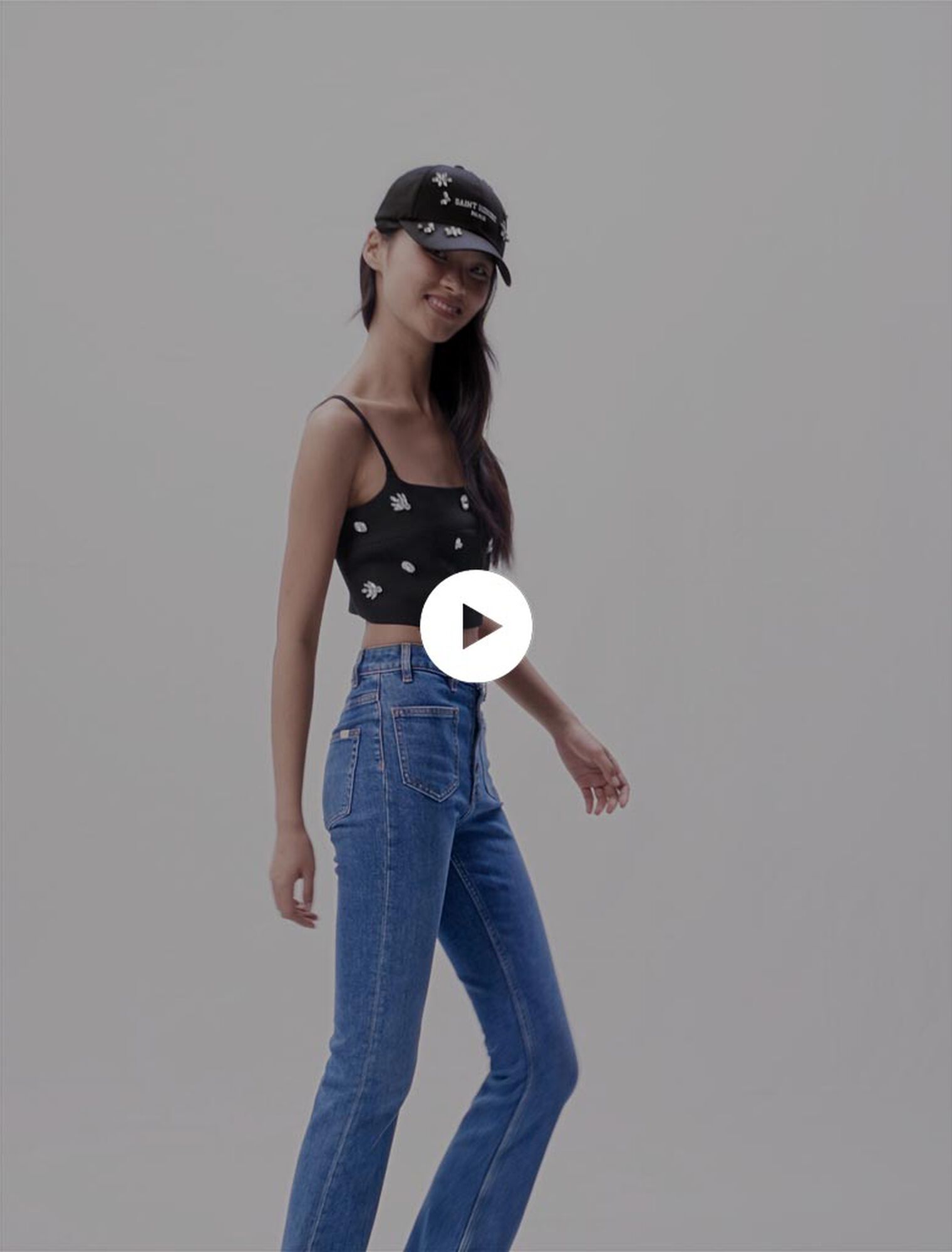 Top corto con strass