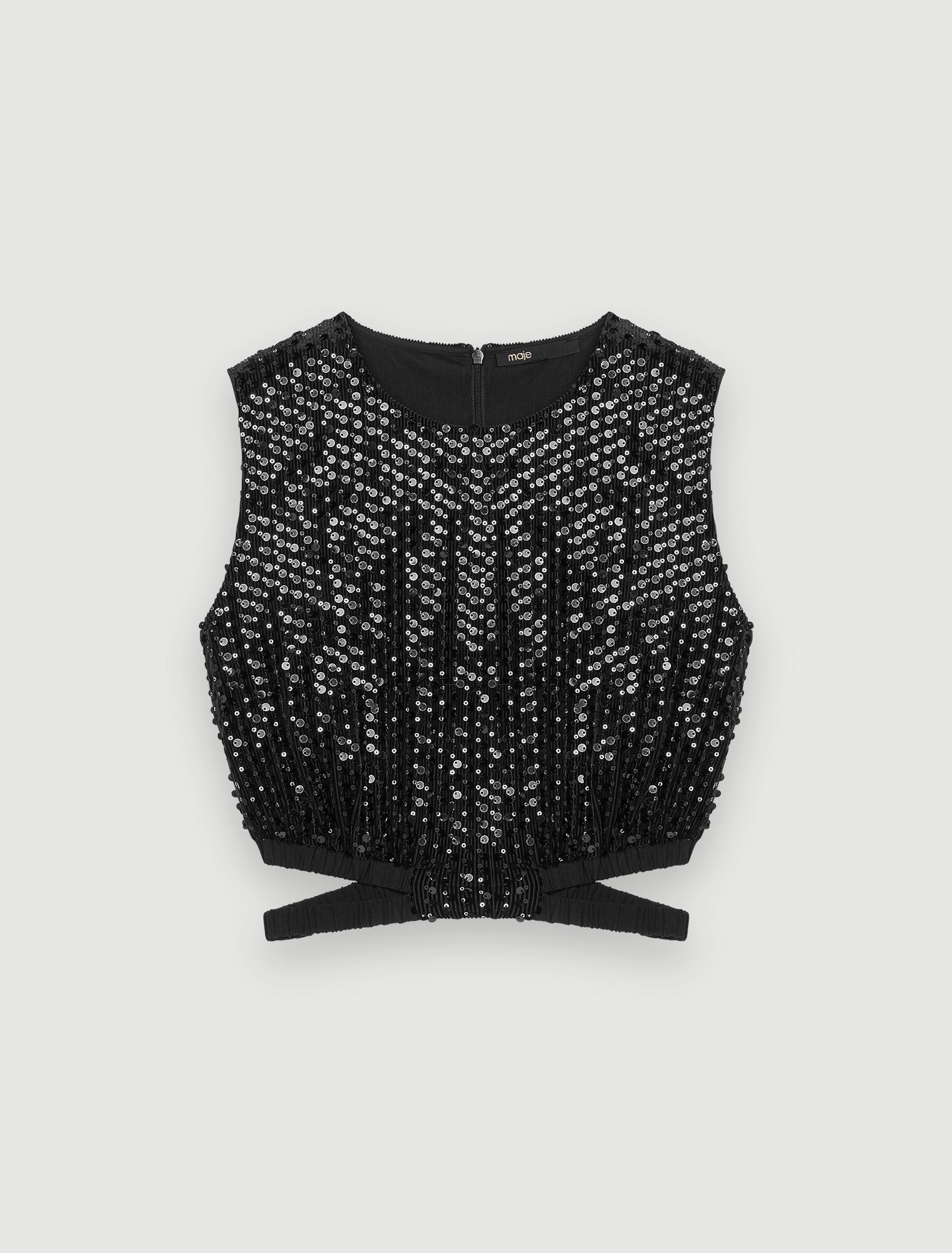 Top con paillettes