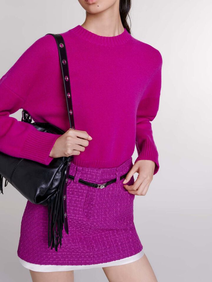 Minigonna in tweed