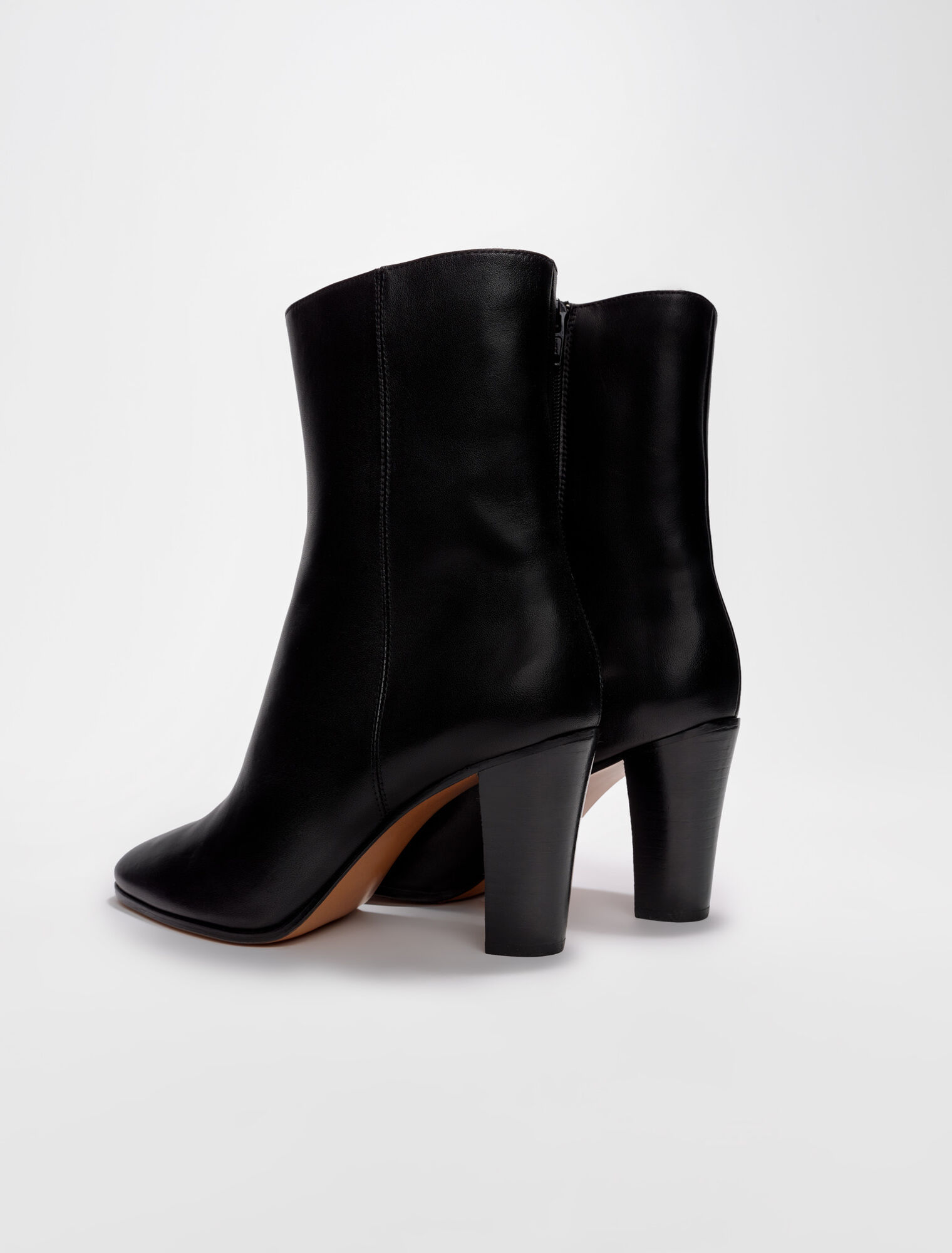 Stivaletto in pelle liscia