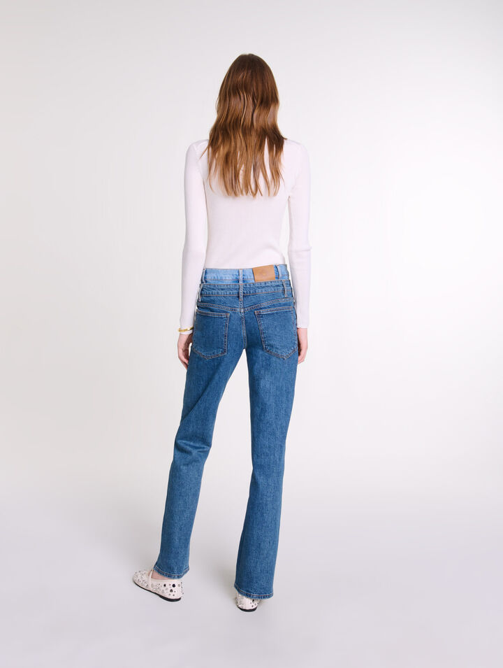 Jeans doppia cintura