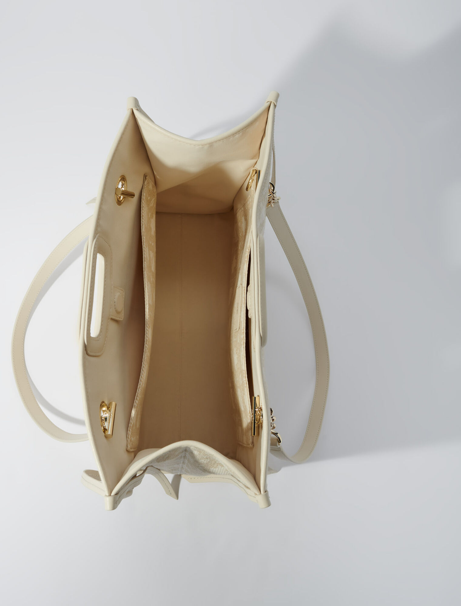 Tote bag in tela con stampa clover