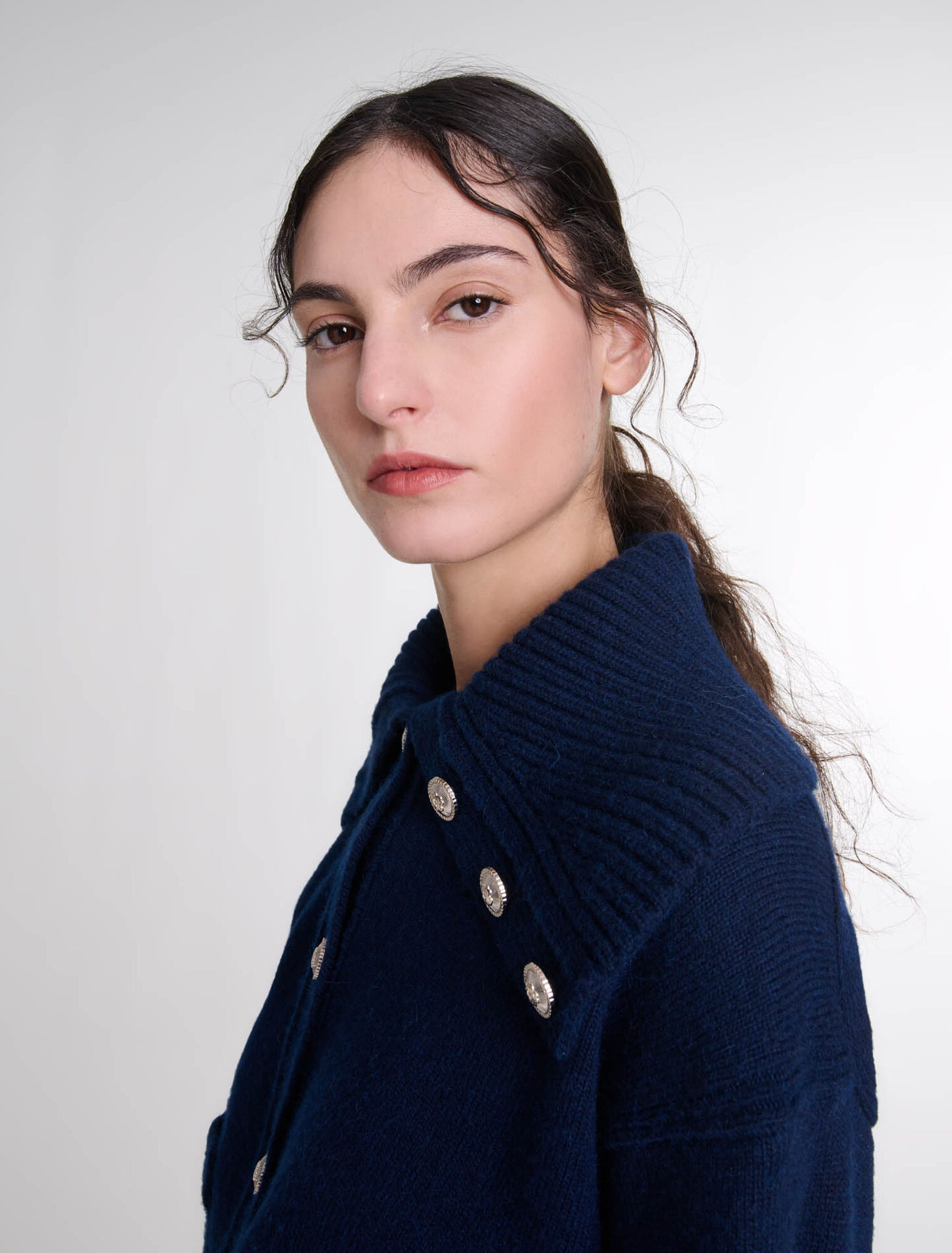 Cardigan in misto lana