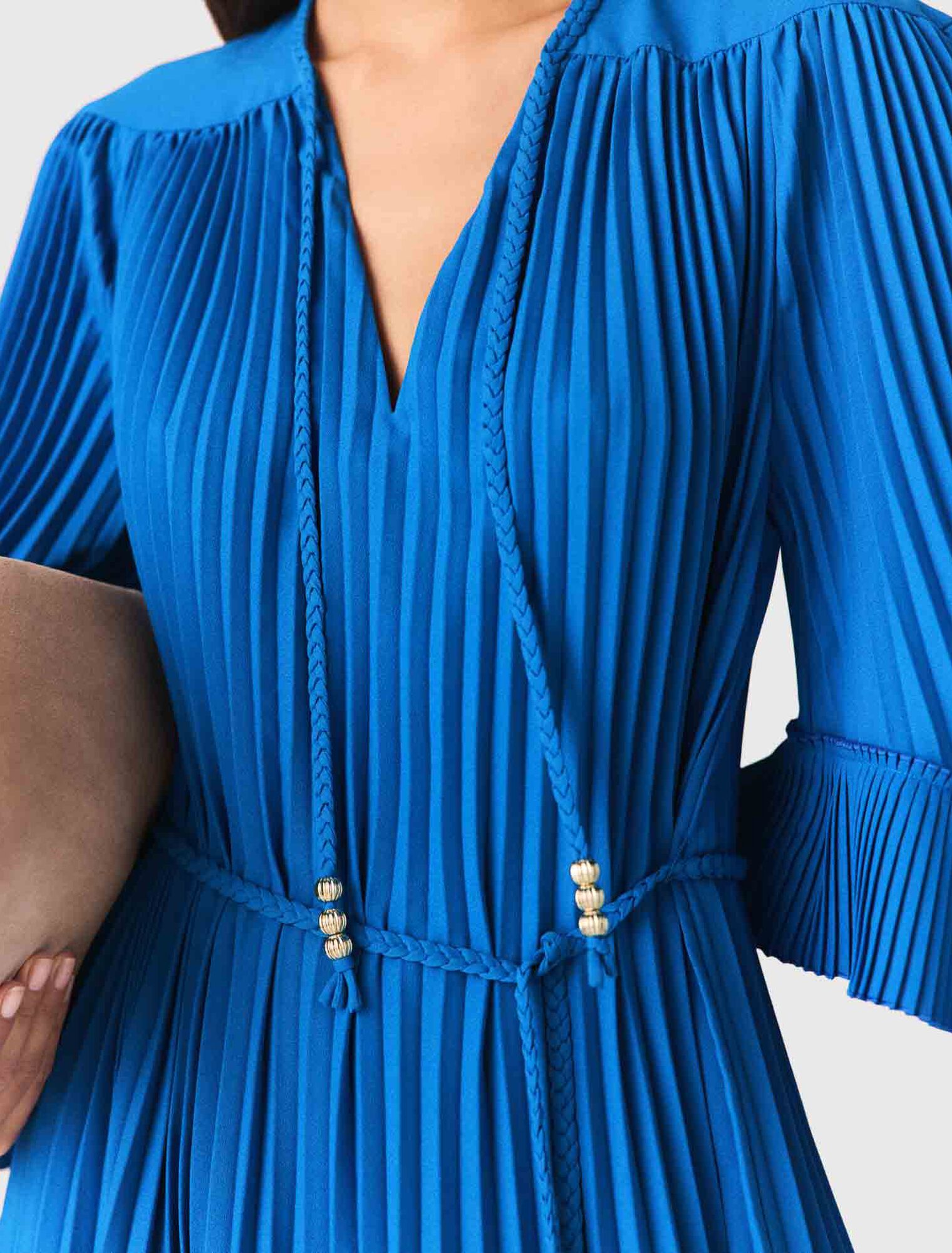 Abito corto plissettato