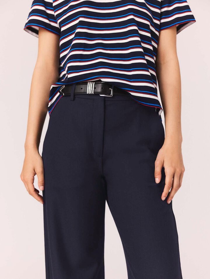 Pantaloni da tailleur con piega