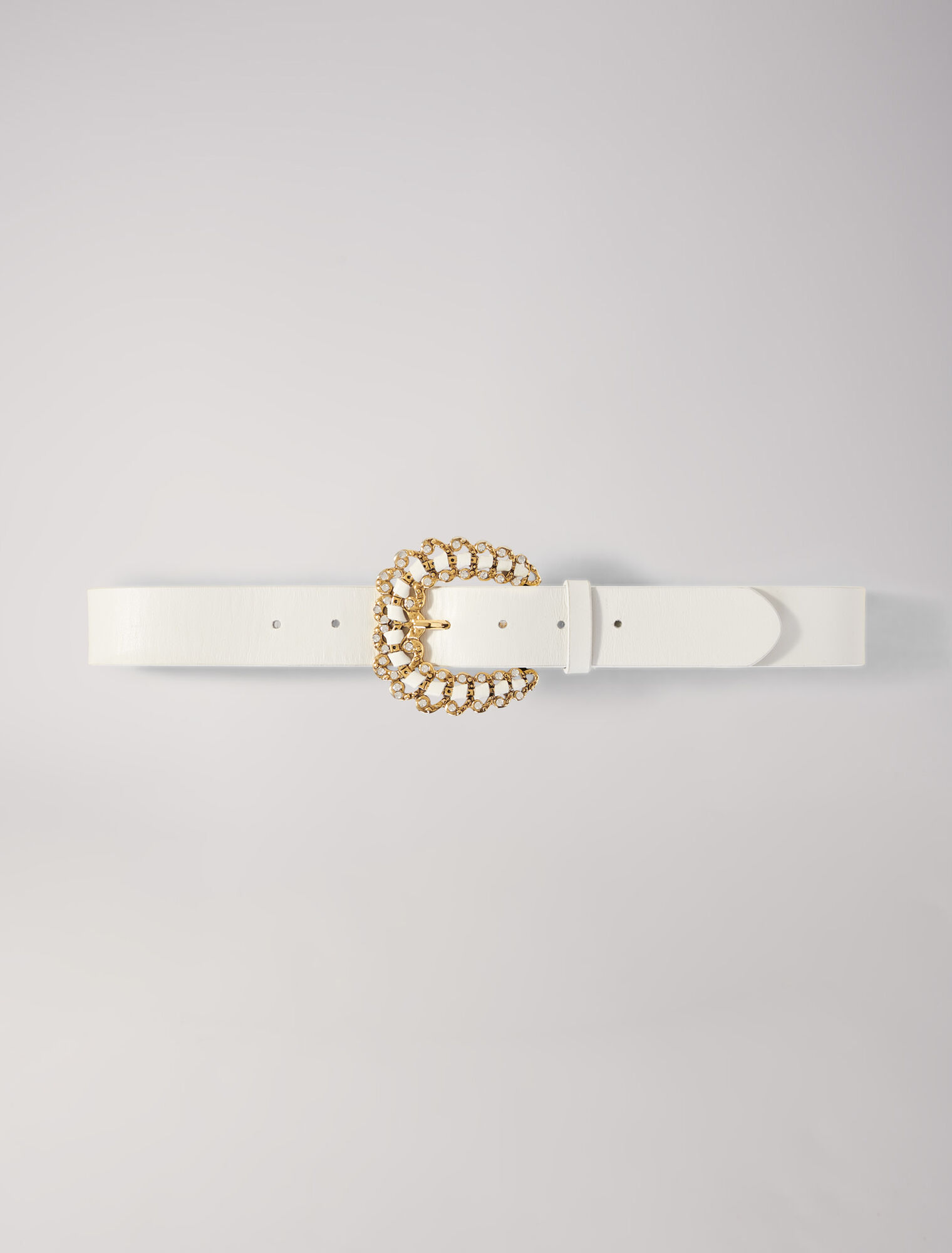 Cintura con fibbia in strass