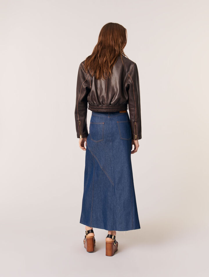 Gonna lunga in denim