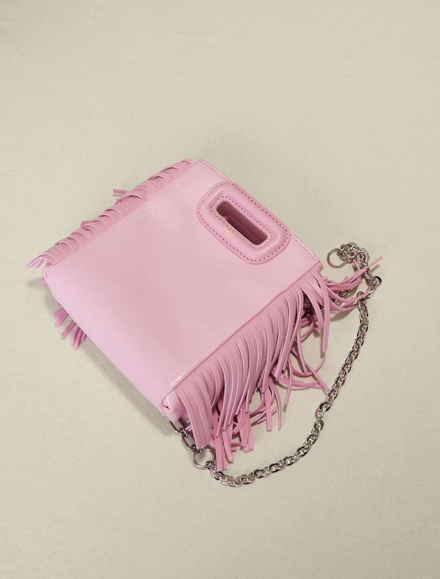 Borsa M Mini in pelle rosa