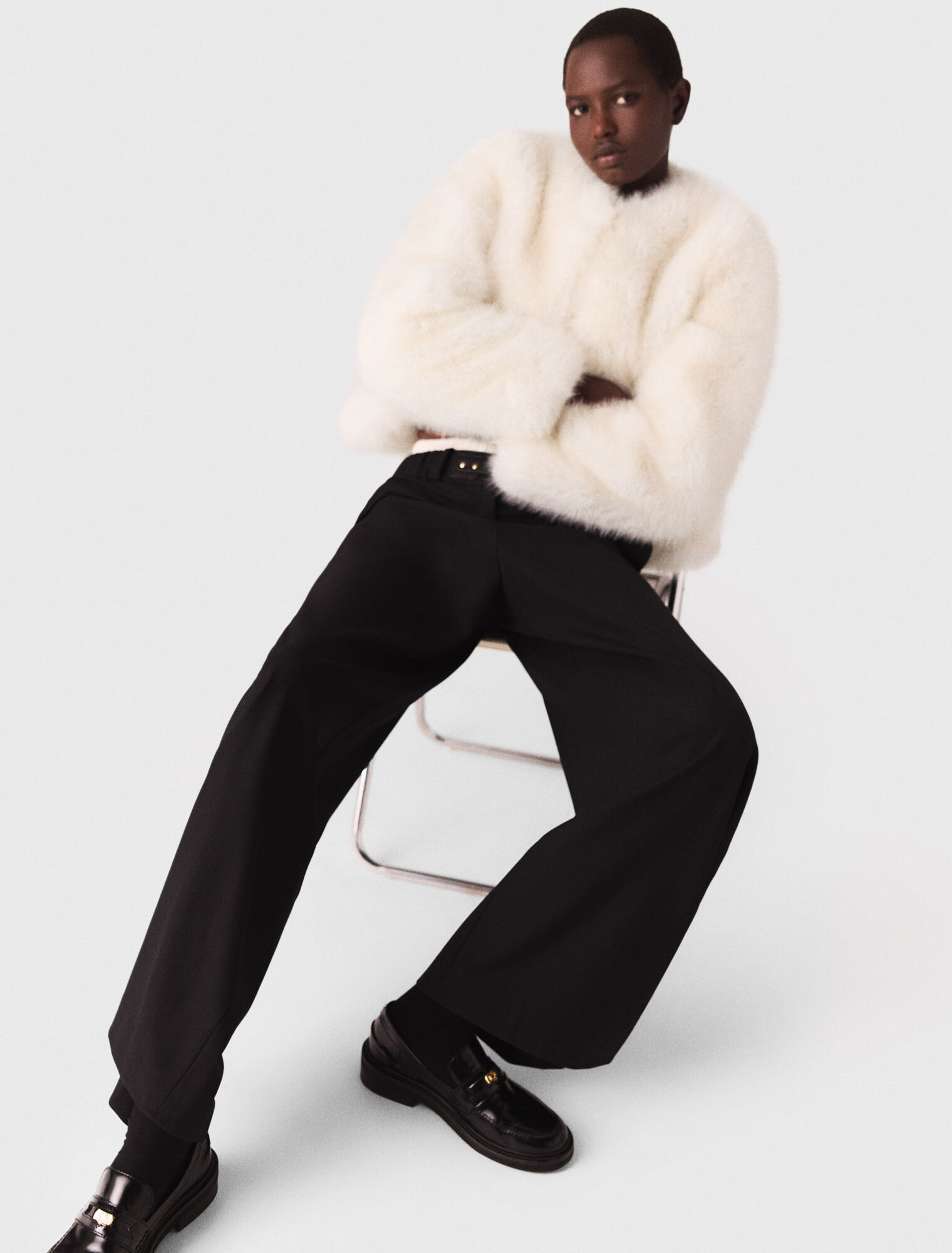 Pantaloni da tailleur a gamba larga