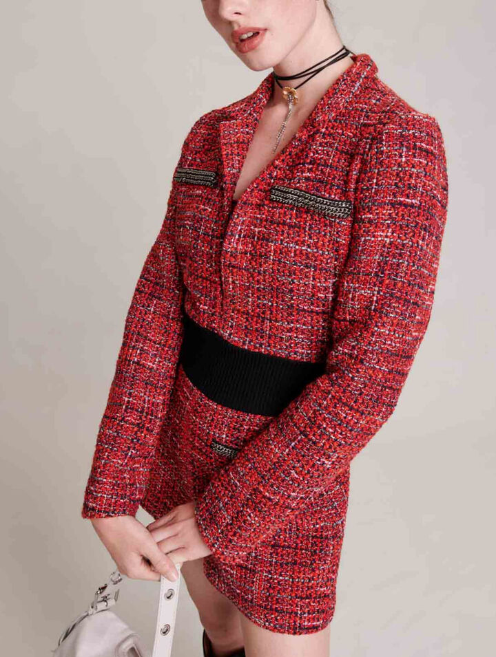 Mono corto di tweed
