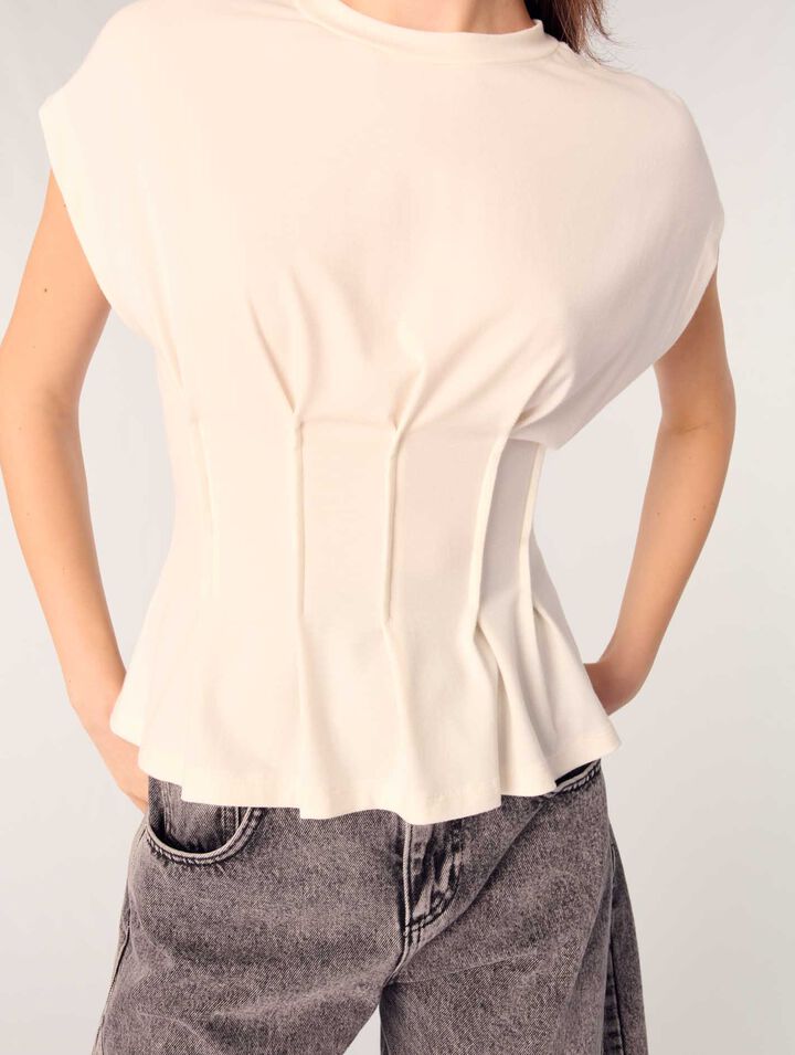 T-shirt con pinces