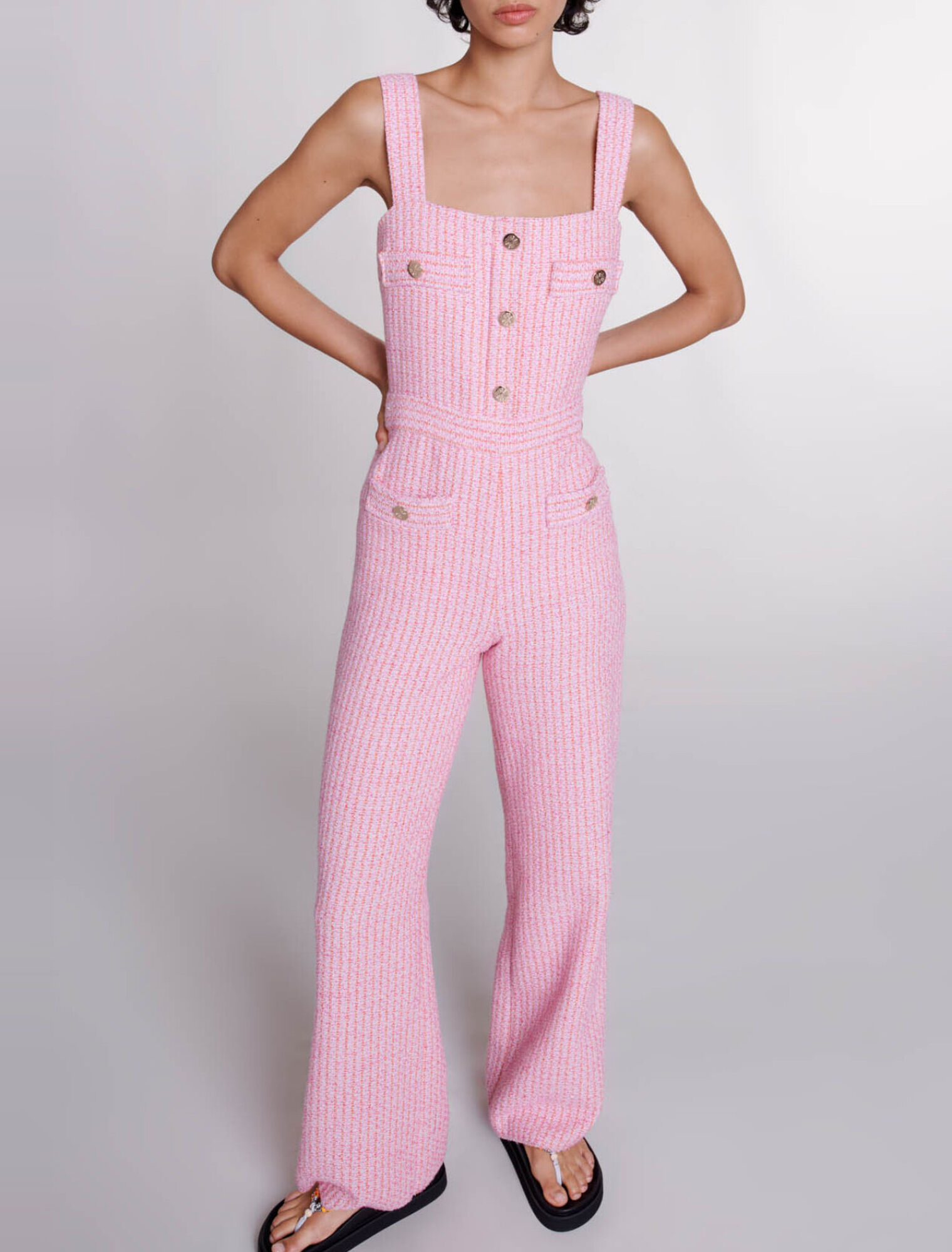 Salopette in tweed