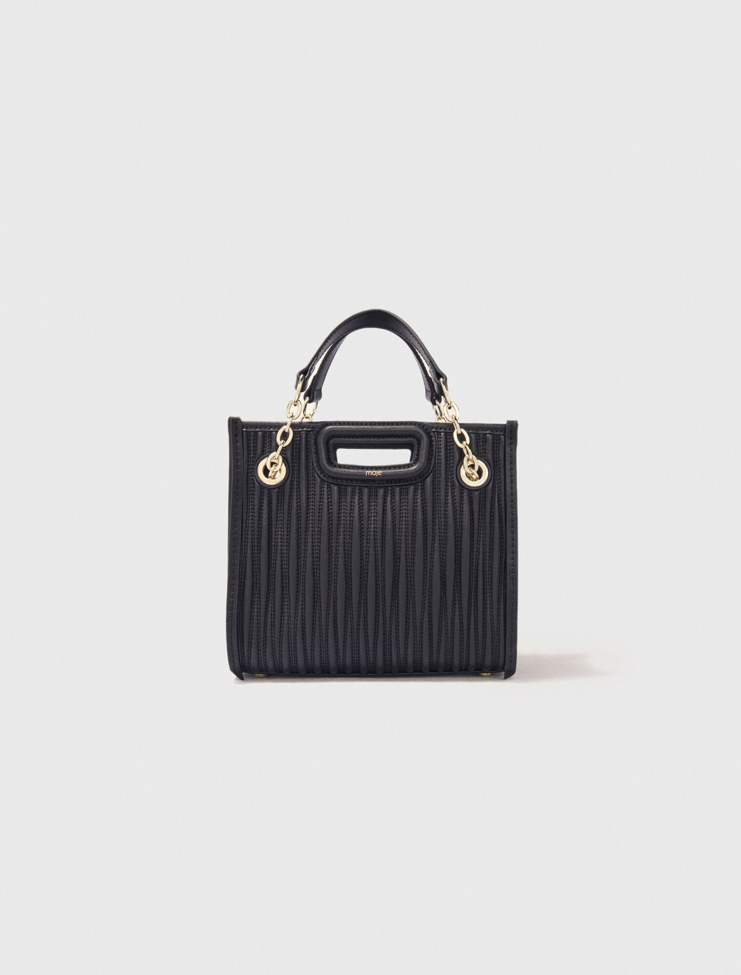 Mini borsa tote in pelle trapuntata