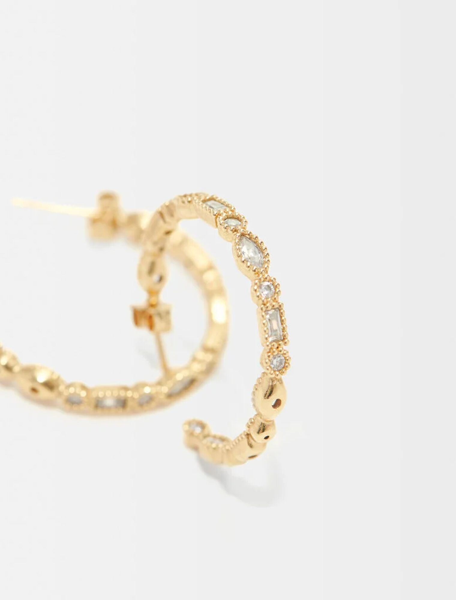 Orecchini creoli con strass