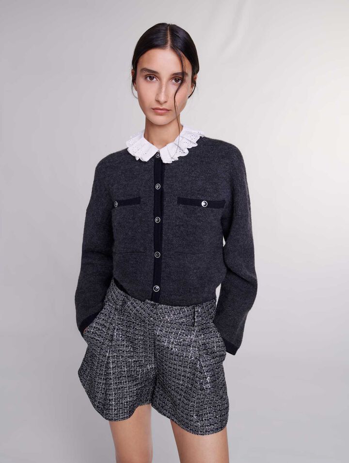 Shorts in tweed
