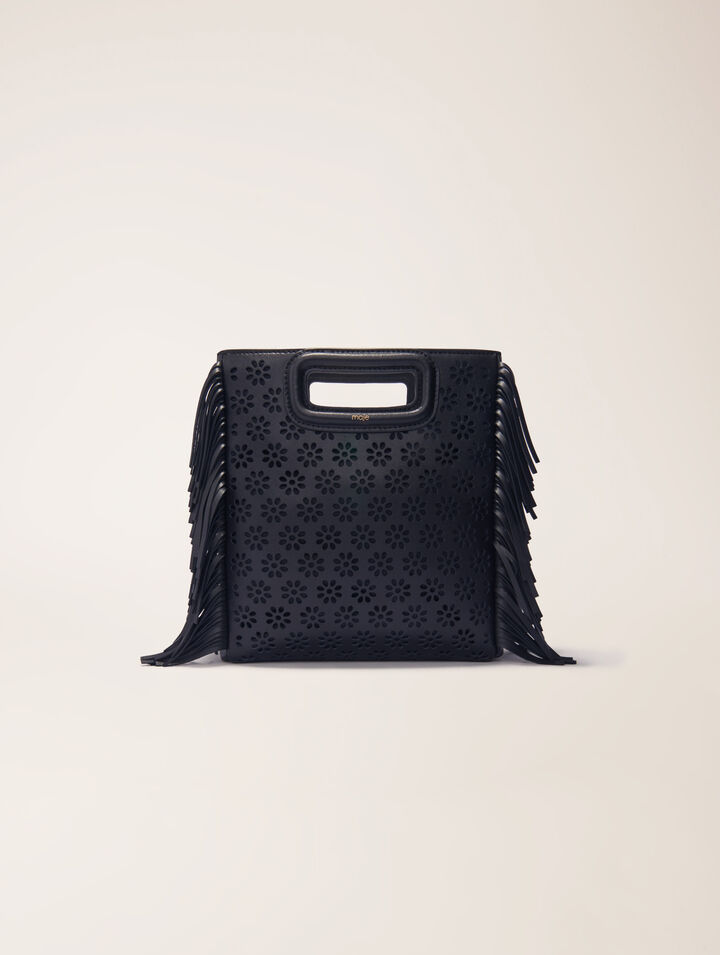 Borsa M in pelle traforata