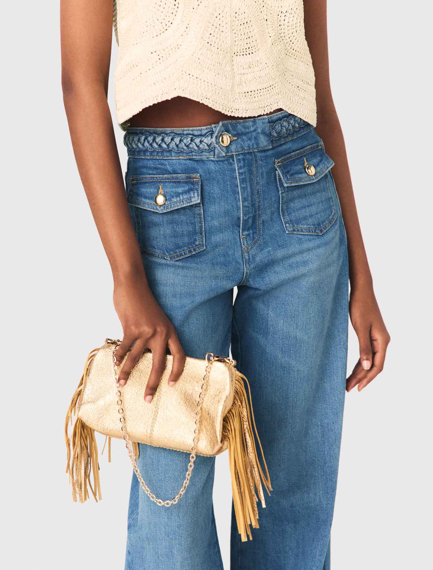 Pochette Miss M pouch metallizzata