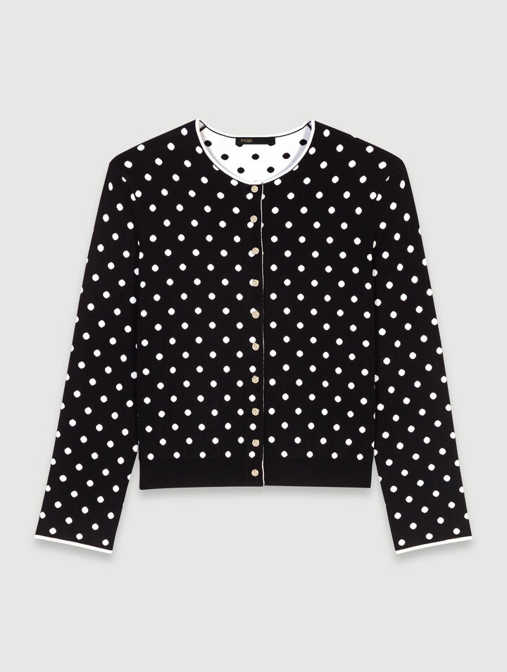 Cardigan in maglia jacquard