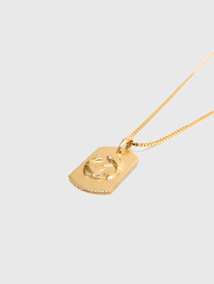 Collana con segno zodiacale
