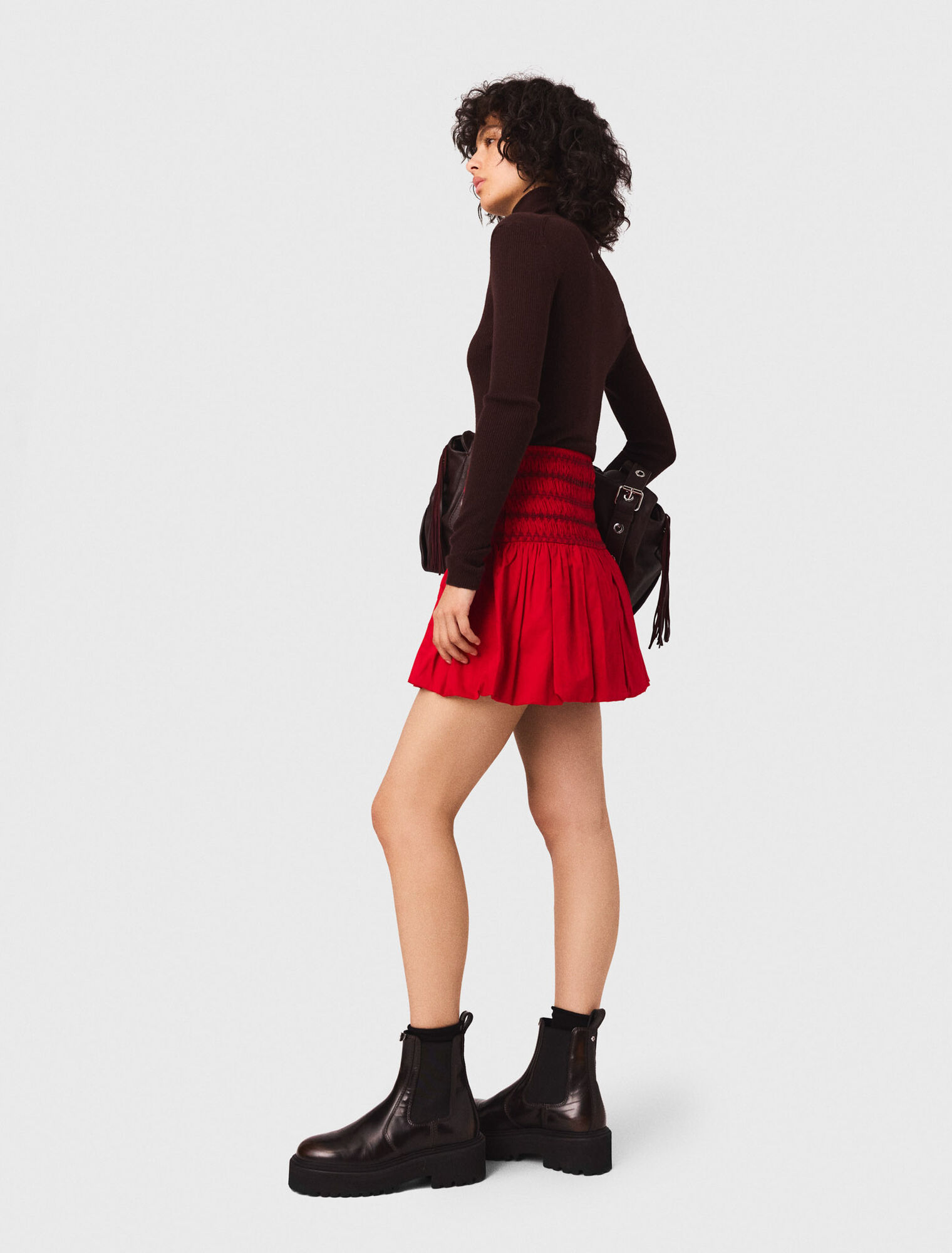 Maglione in lana e seta