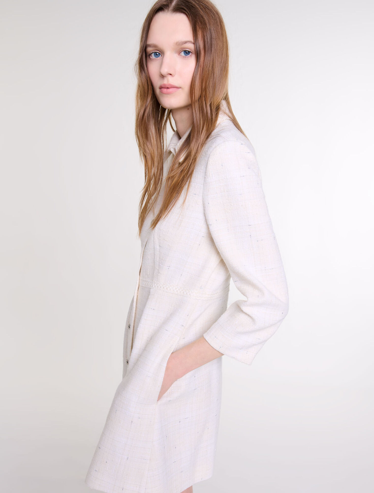 Abito corto in tweed