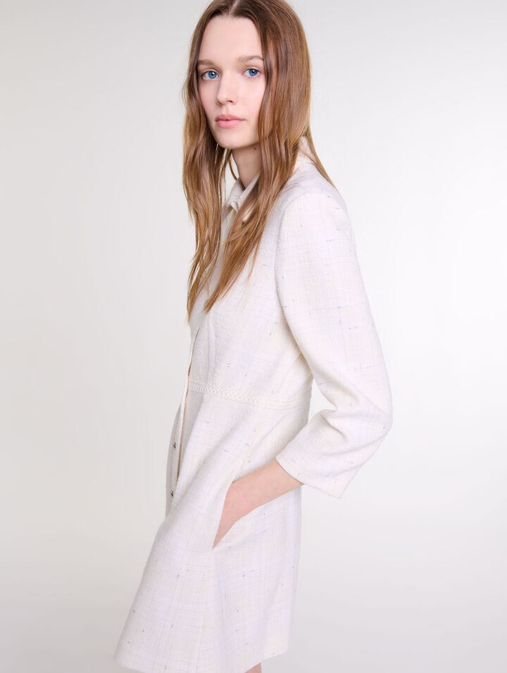 Abito corto in tweed