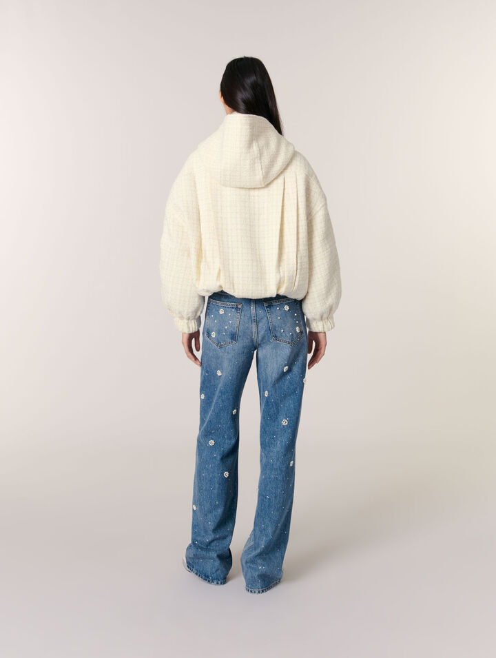 Piumino in tweed
