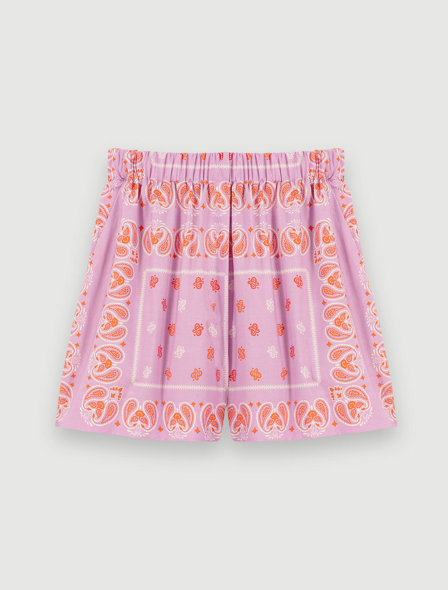 Pantaloncini con stampa paisley