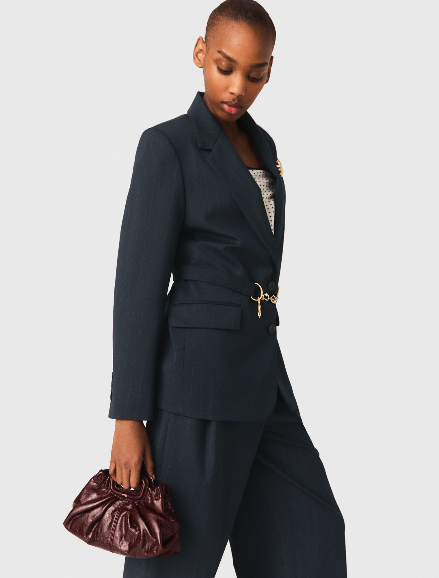 Giacca da tailleur a righe