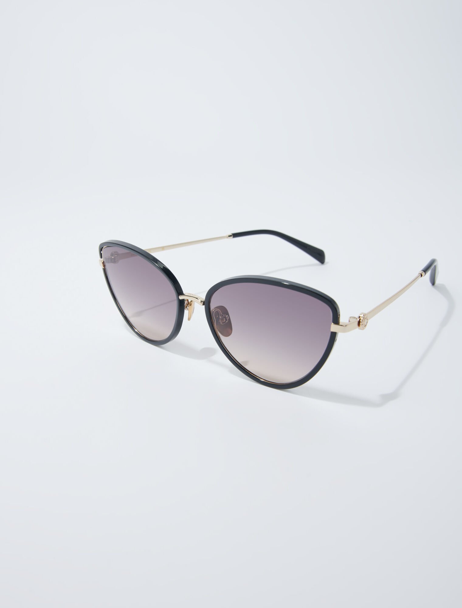 Occhiali tipo cat eye in metallo