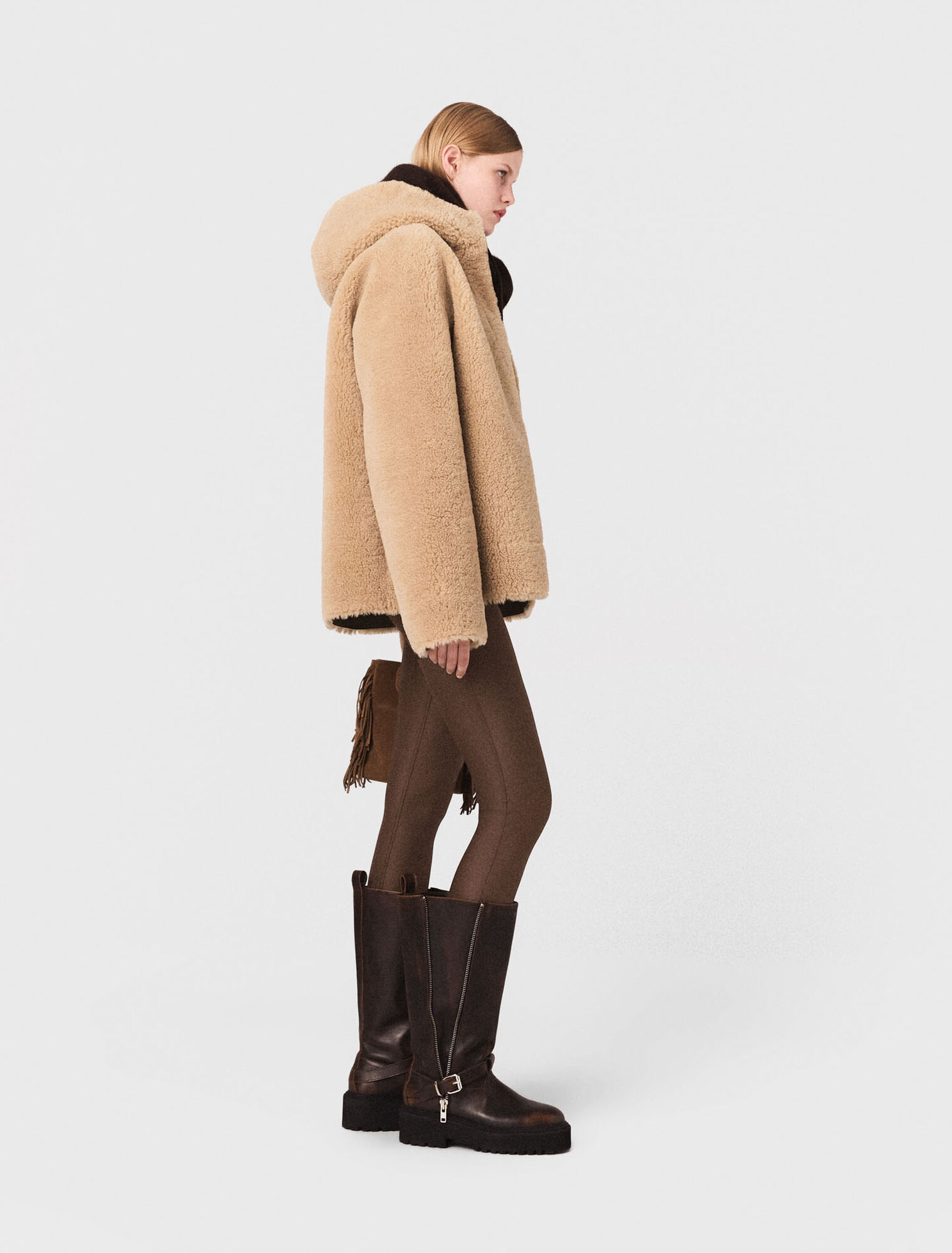Cappotto reversibile con cappuccio