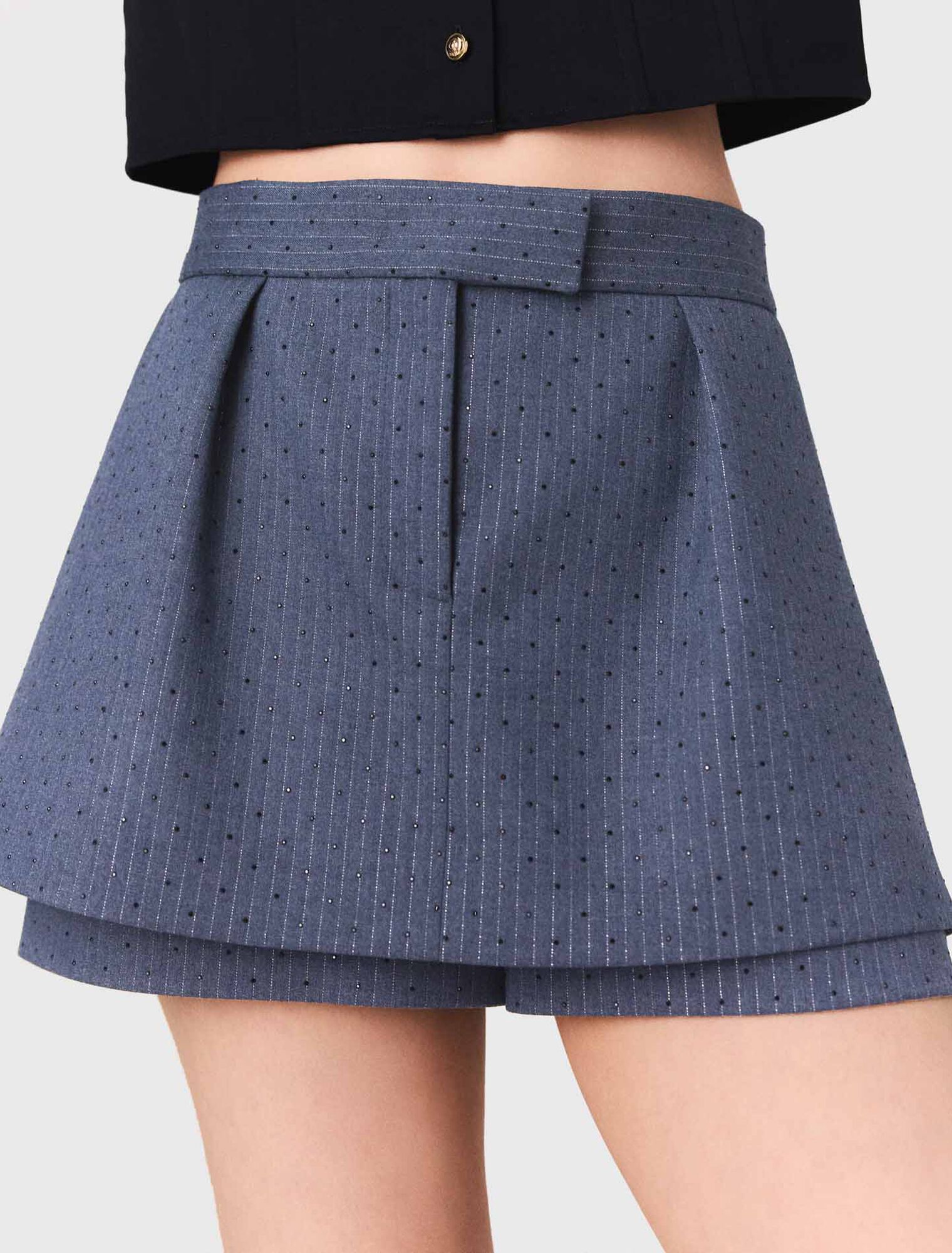 Shorts con strass