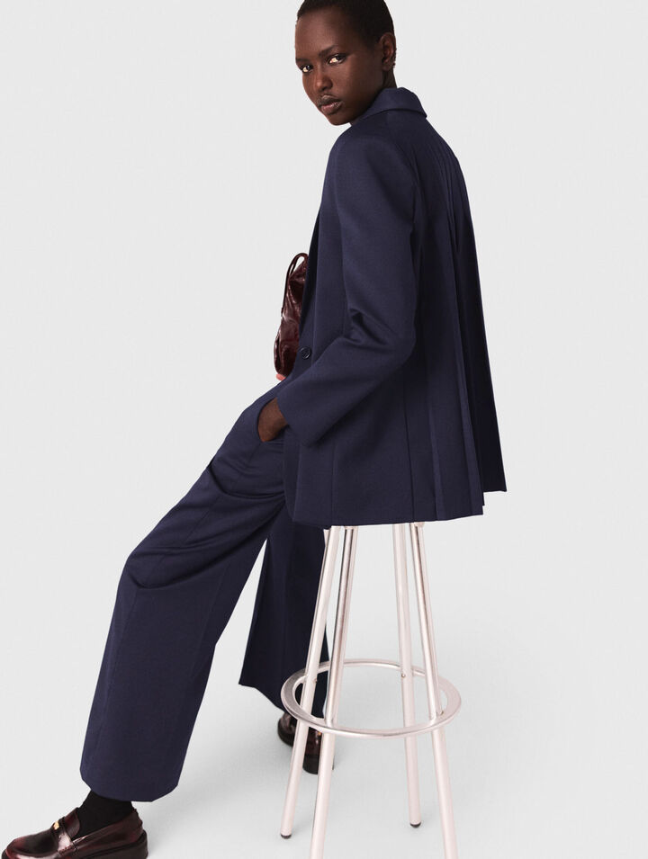 Giacca tailleur retro plissettato