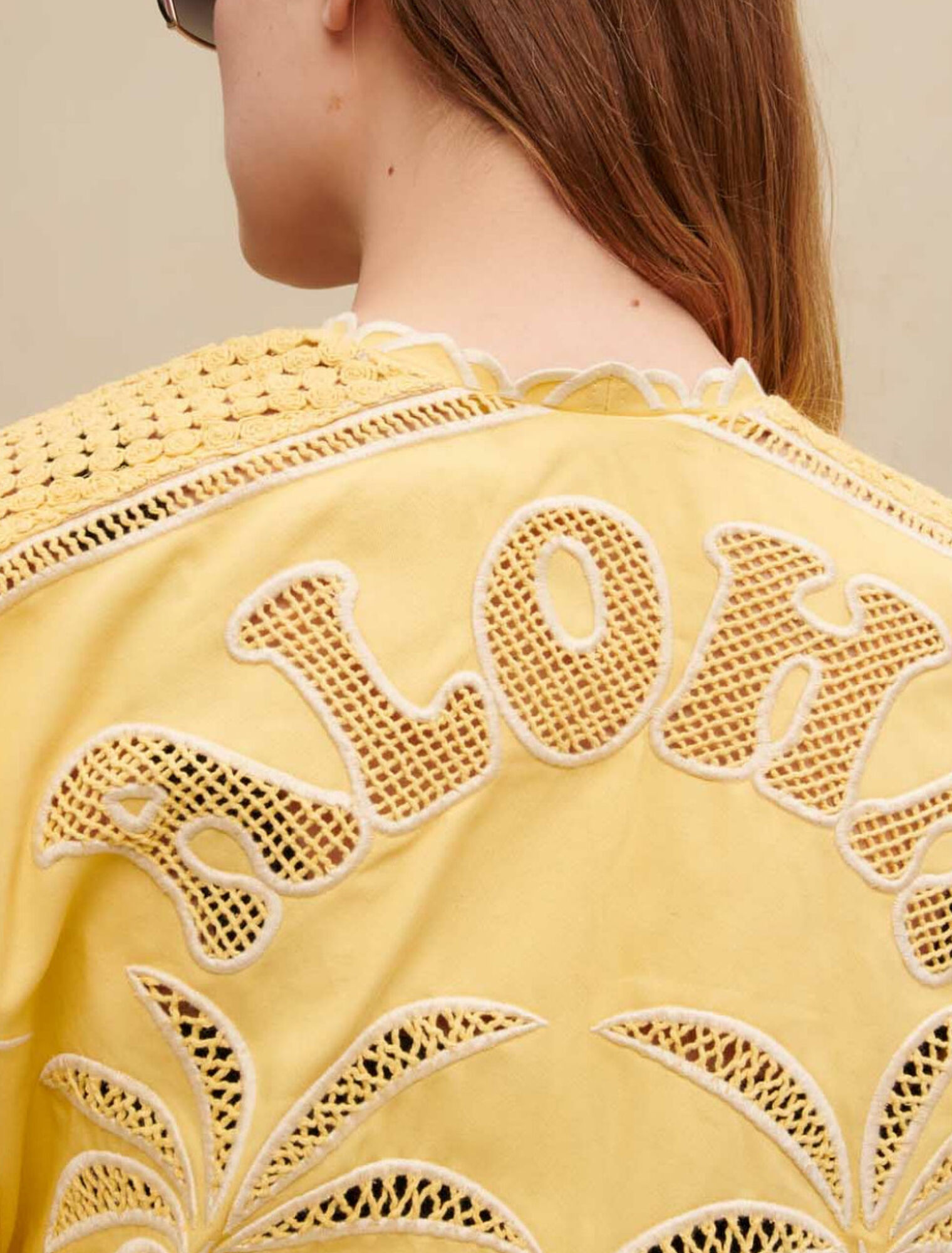 Giacca kimono ricamata