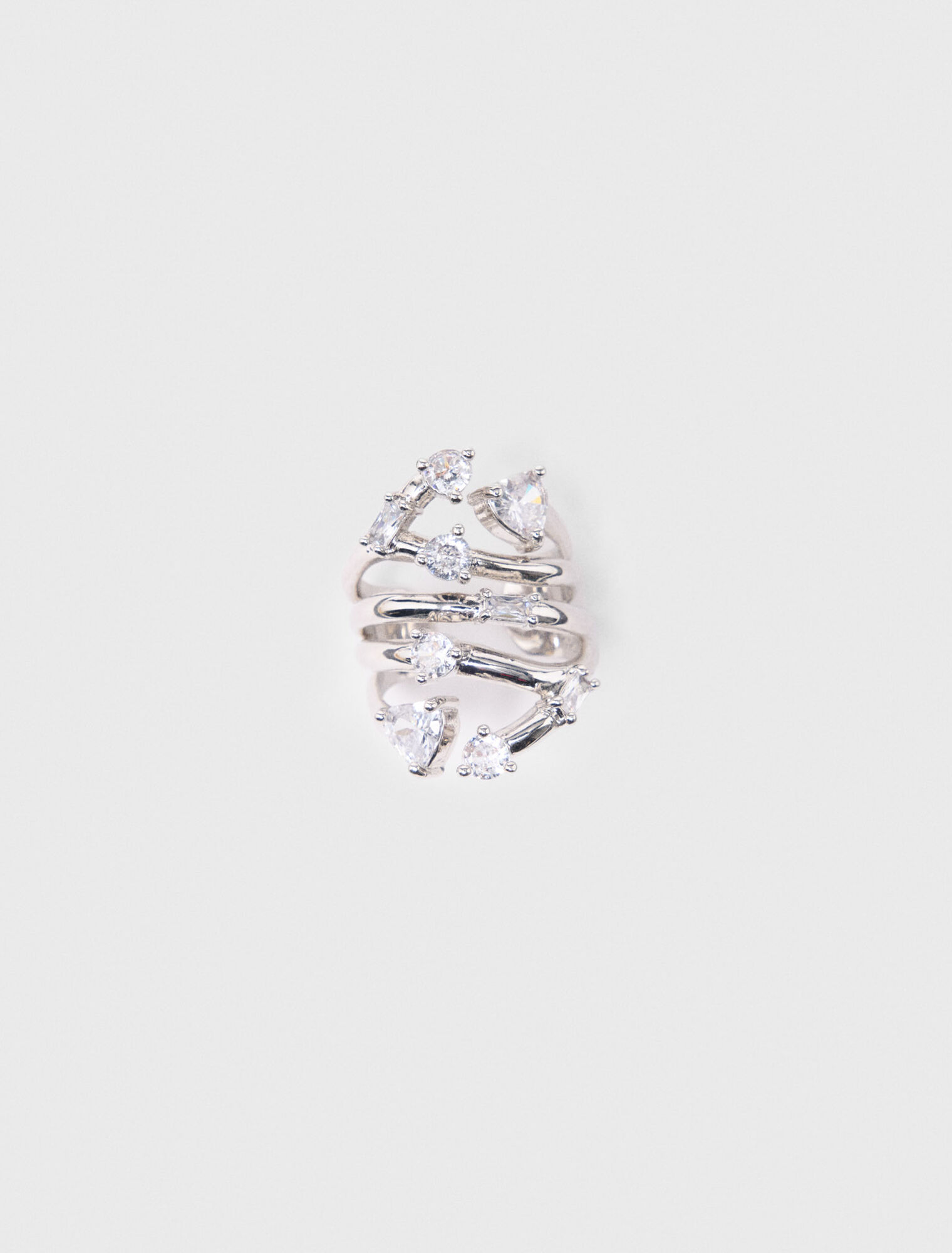 Anello multifilo con strass
