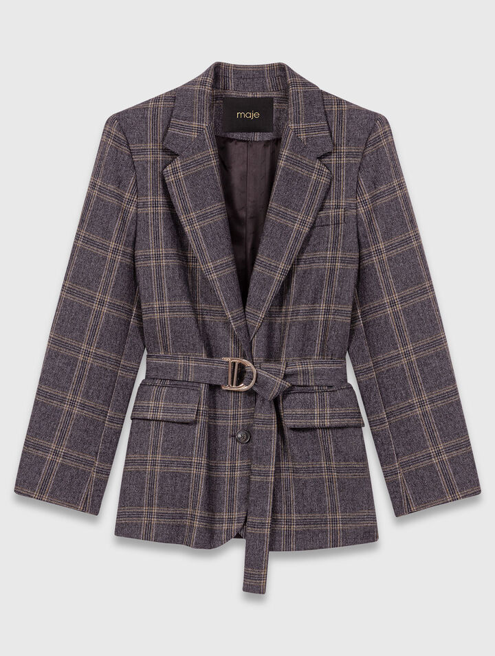 Giacca da tailleur a quadri