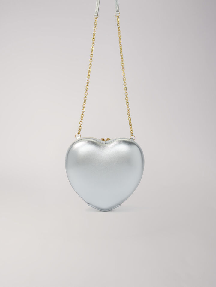 Borsa a cuore in pelle