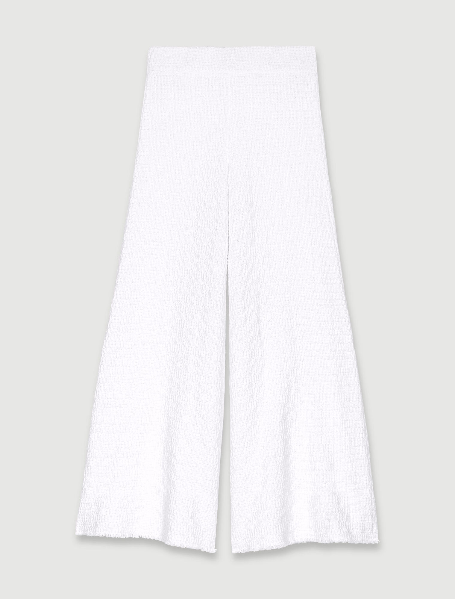 Pantaloni larghi in tweed