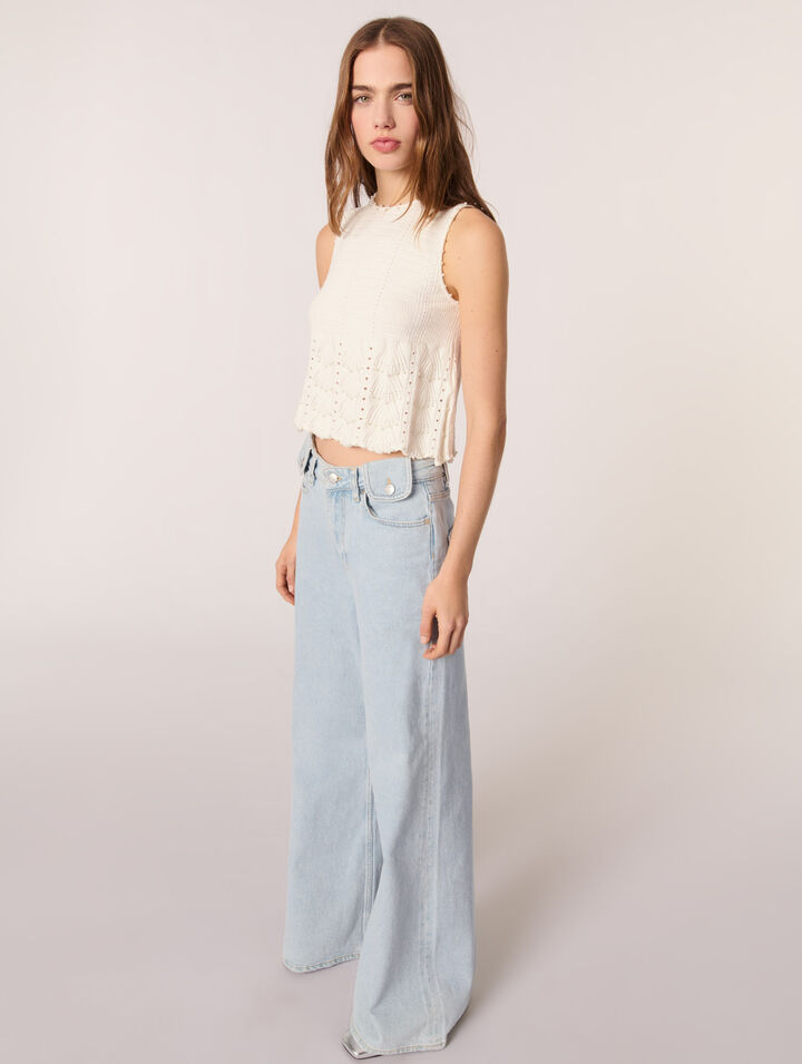 Jeans larghi délavé