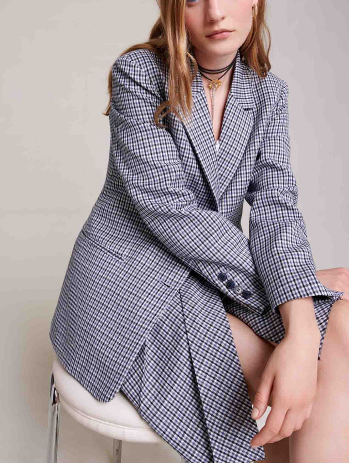 Giacca da tailleur a scacchi