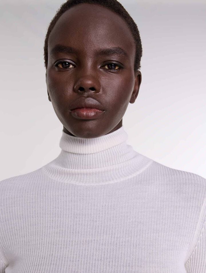 Maglione in lana e seta