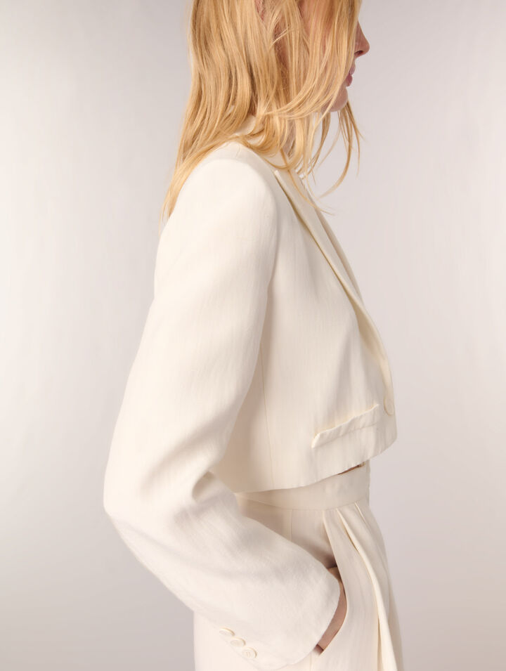 Giacca da tailleur corta