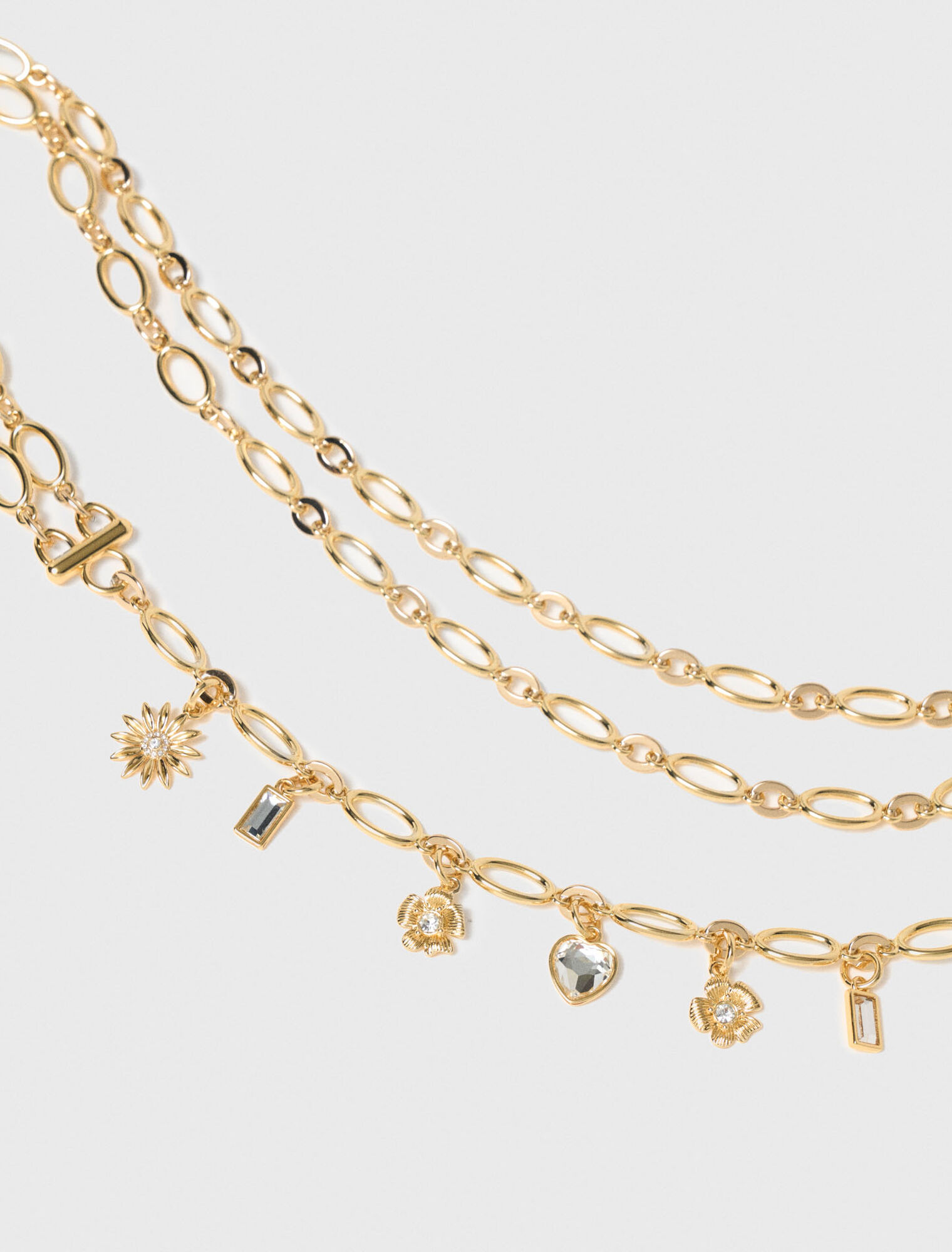 Cintura a doppia catena con charms